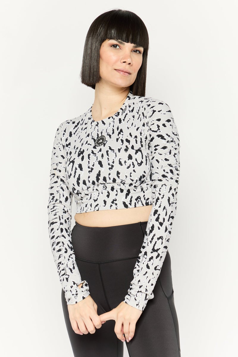 Adidas أديداس بواسطة ستيلا مكارتني ملابس رياضية نسائية بأكمام طويلة، متعددة الألوان - Image 1