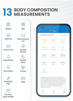 RENPHO Scale for Body Weight, Battery-Free Solar Power Digital Bathroom Smart Scale Bluetooth Body Fat Scale, Body Composition Monitor with App 400lbs - Elis Solar  - Image 3