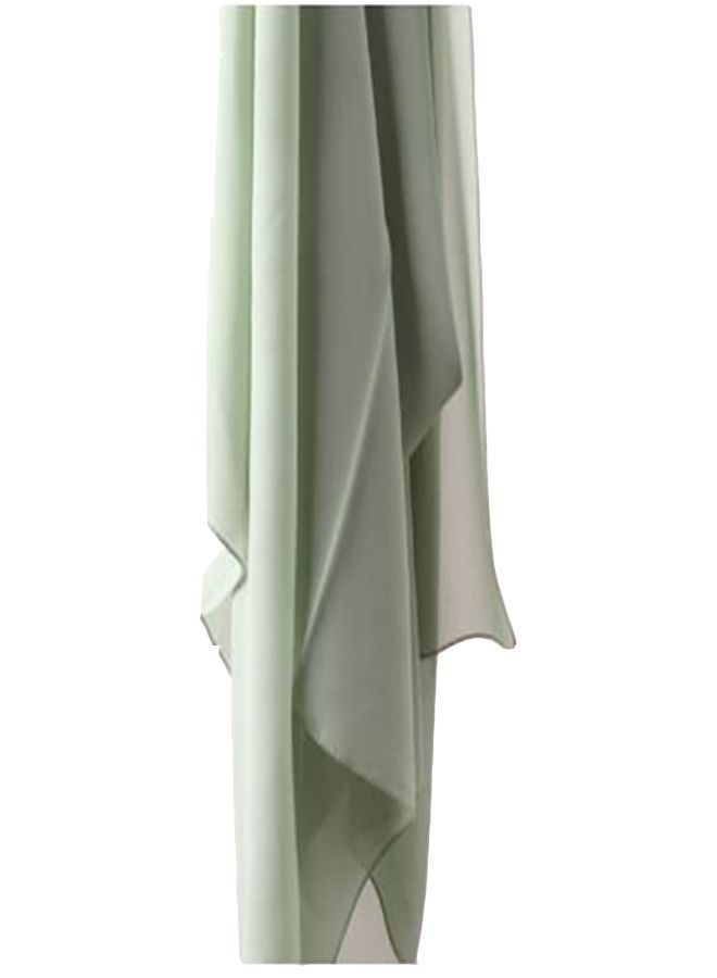Fatah Long Chiffon Crepe Scarf - Mint Soft Green Color 