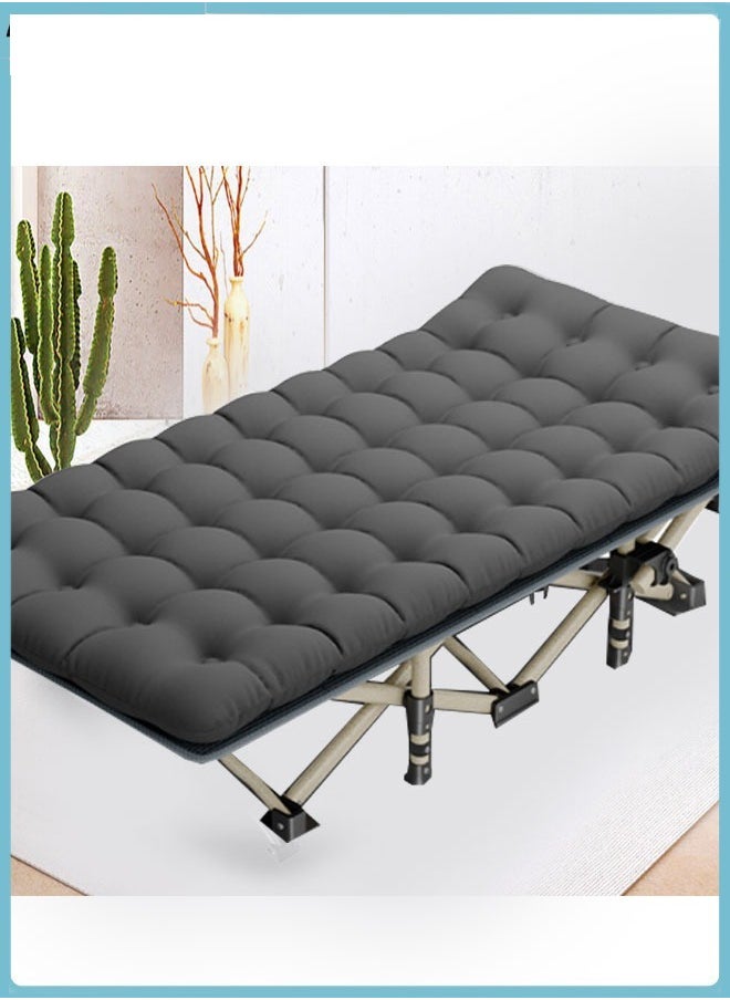 Generic - Camping Cot, Folding Camping Cots for Adults, Portable Sleeping Cot with Carry Bag, Foldable Padded Sleeping Cot, Camp Cot Bed, Folding Lounge Chair Outdoor Folding Bed for Travel Office Garden Beds - Image 1