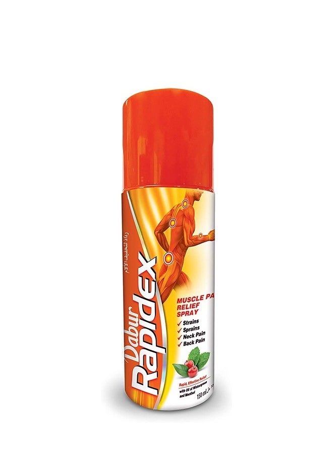 Dabur Natural Herbal Rapidex Spray Suitable For Muscle and Joint Pain Quick, Fast, and Deep Relief  - 150ml  - Image 1
