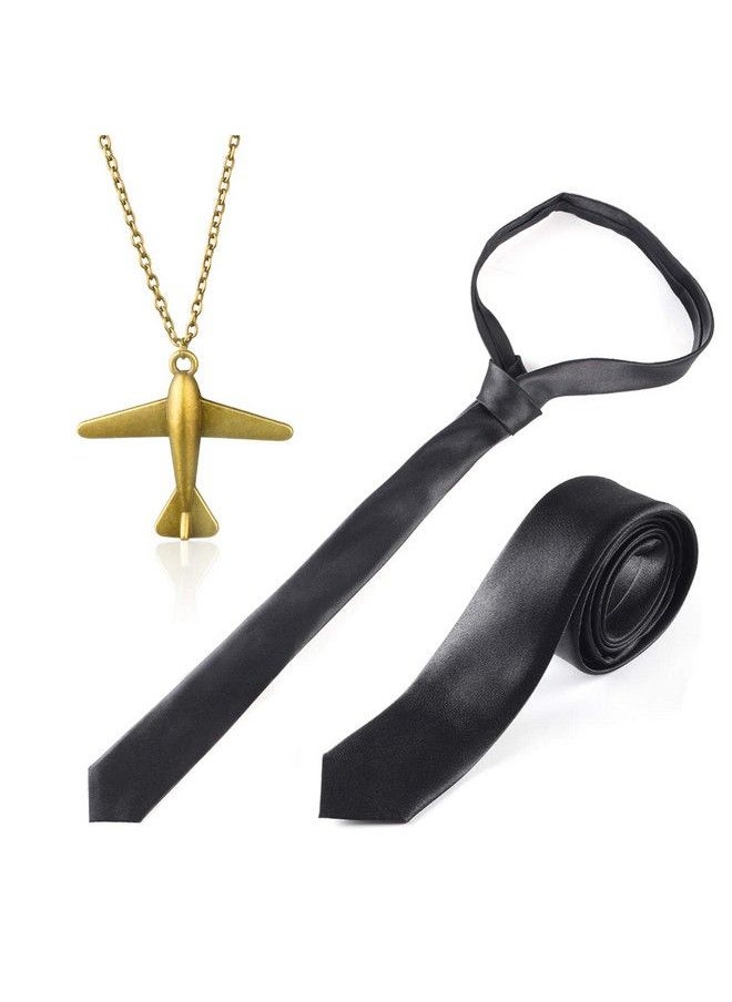 Beelittle - Airline Pilot Captain Costume Kit Pilot Dress Up Accessory Set With Aviator Sunglasses (Black) - Image 1