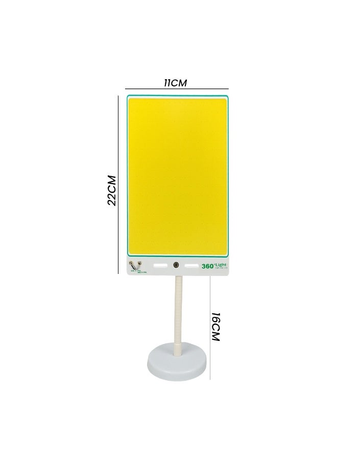 360 ديجري لايت مصباح عمل LED COB 300 واط 360 درجة مع جهاز تحكم عن بعد، مصباح طوارئ فائق السطوع 4000 لومن مع قاعدة مغناطيسية، حامل دوار 360 درجة، كابل تيار مستمر 5 أمتار، قابس سجائر سيارة 12 فولت ومشابك بطارية لإصلاح السيارات والتخييم والجراج والإضاءة الخارجية متعددة الأغراض - Image 3