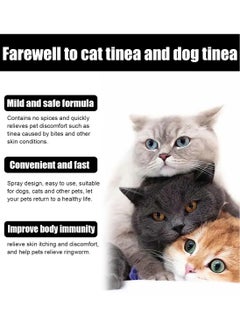 30ml Cat Anti-Fungus Treatments Spray Control and Help Pets Skin Ringworm Itch Relief Calming Spray for Dog Cat Small Animals - pzsku/Z9042BBFAA98AA6240B17Z/45/_/1700537193/d7681b2a-4b9d-4000-8f79-fe1931a2d9f9