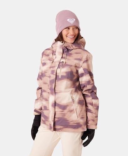 Roxy Women's Jetty Block Jacket – 10K Waterproof, Insulated Snow Jacket, PFAS-Free, Recycled Fabric, Tan Combo, X-Large - Image 4