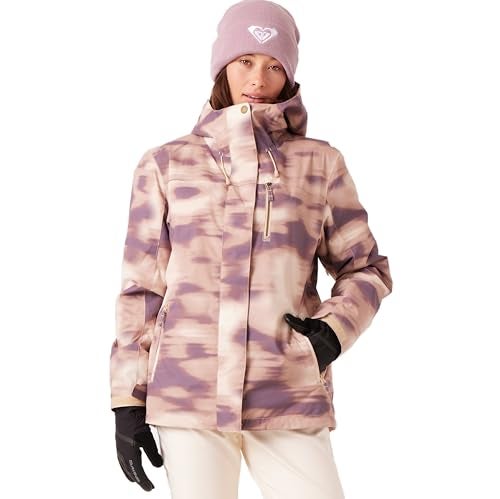 Roxy Women's Jetty Block Jacket – 10K Waterproof, Insulated Snow Jacket, PFAS-Free, Recycled Fabric, Tan Combo, X-Large - Image 1