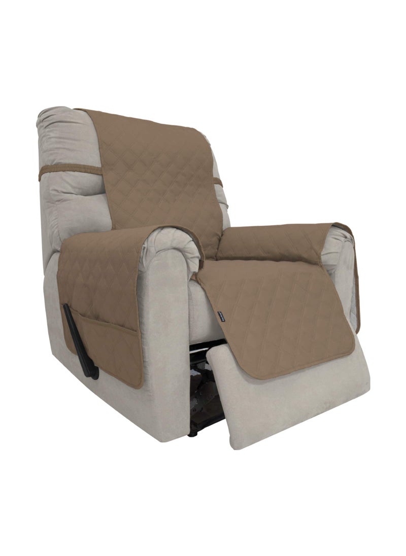 Easy-Going EasyGoing Sofa Slipcover Waterproof Recliner Chair Cover NonSlip Fabric Couch Cover for Living Room Washable Furniture Protector for Pets Kids Children Dog Cat Recliner Camel 