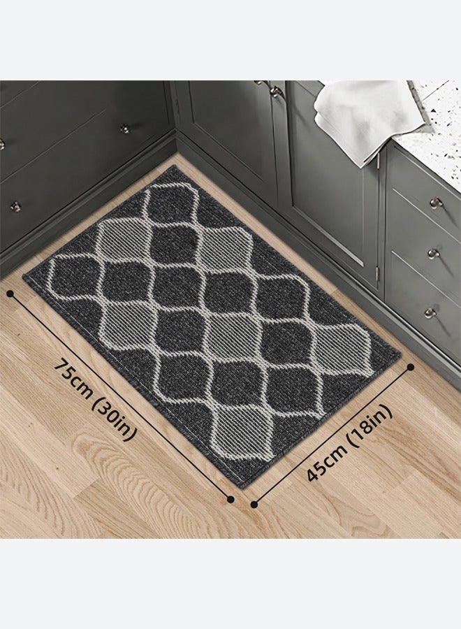 Floor Mat,Anti-Slip Floor Mat,Kitchen Floor Mats,Absorbent Resist Dirt Mat,Oil-Proof Floor Mats,Dirt-Resistant Floor Mats,Wear-Resistant Floor Mats,Suitable For Kitchen/Dining Room/Bathroom/Doorway, Etc.  - Image 2