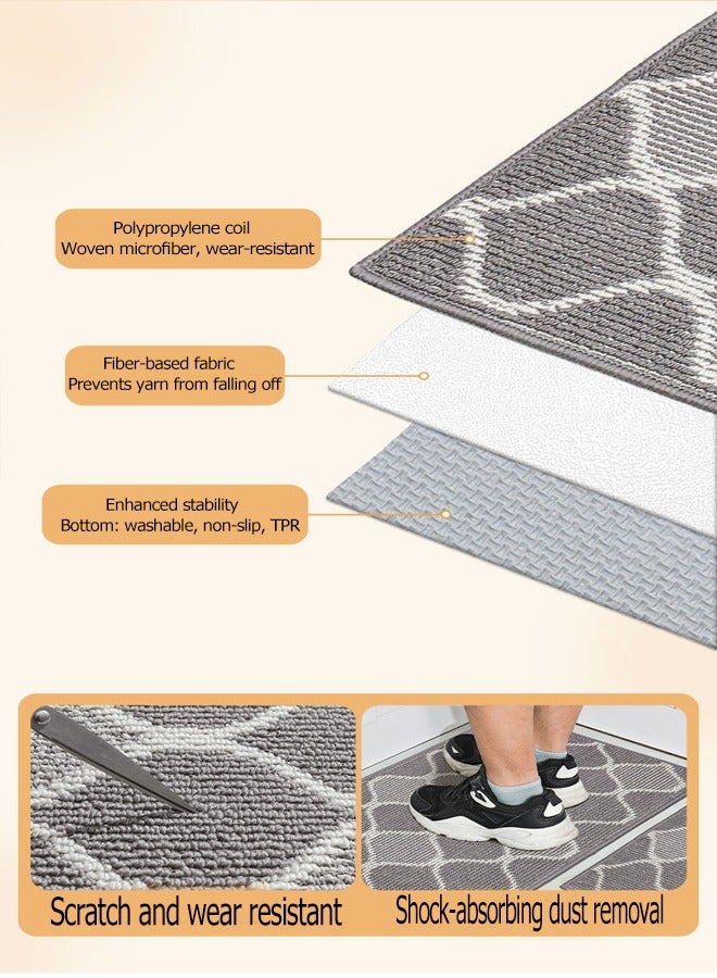 Floor Mat,Anti-Slip Floor Mat,Kitchen Floor Mats,Absorbent Resist Dirt Mat,Oil-Proof Floor Mats,Dirt-Resistant Floor Mats,Wear-Resistant Floor Mats,Suitable For Kitchen/Dining Room/Bathroom/Doorway, Etc.  - Image 4