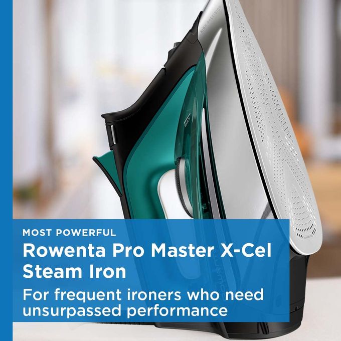 Rowenta , Iron, Pro Master Stainless Steel Soleplate Steam Iron For Clothes, 210 G/Min, 400 Microsteam Holes, 1775 Watts, Auto-Off, Ironing, Green Clothes Iron, Dw8360 - Image 5