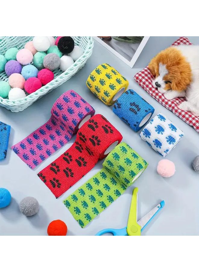 ضمادة لاصقة ذاتية للحيوانات الأليفة للكلاب قابلة للتنفس ومرنة - قطعتان - Image 1