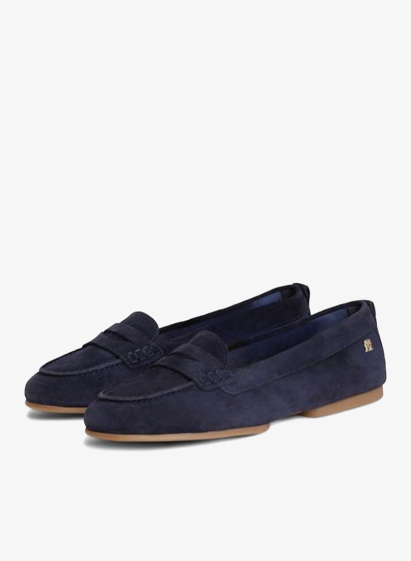 TOMMY HILFIGER Monogram Flexible Suede Loafers - Image 3
