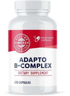 Vimergy Vimergy Adapto B Complex, 120 Servings - High Potency with 8 B Vitamins, Rhodiola & Hawthorn Berry - Supports Mental Energy, Cognition, Mood - Non-GMO, Kosher, Vegan, Paleo, No Gluten, No Soy  - Image 1