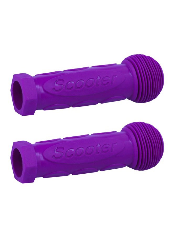Gladeer Kids Scooter Handle Grips Replacement Handlebars for 2/3/4 Wheels Child Kick Push Scooters Bike Rocking Car, 2-Pack (Dark Purple) - Image 1
