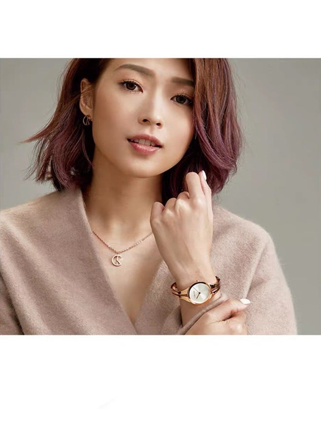 Men's and Women's Rose gold Stainless Steel Necklace Clavicle Chain  - Image 3