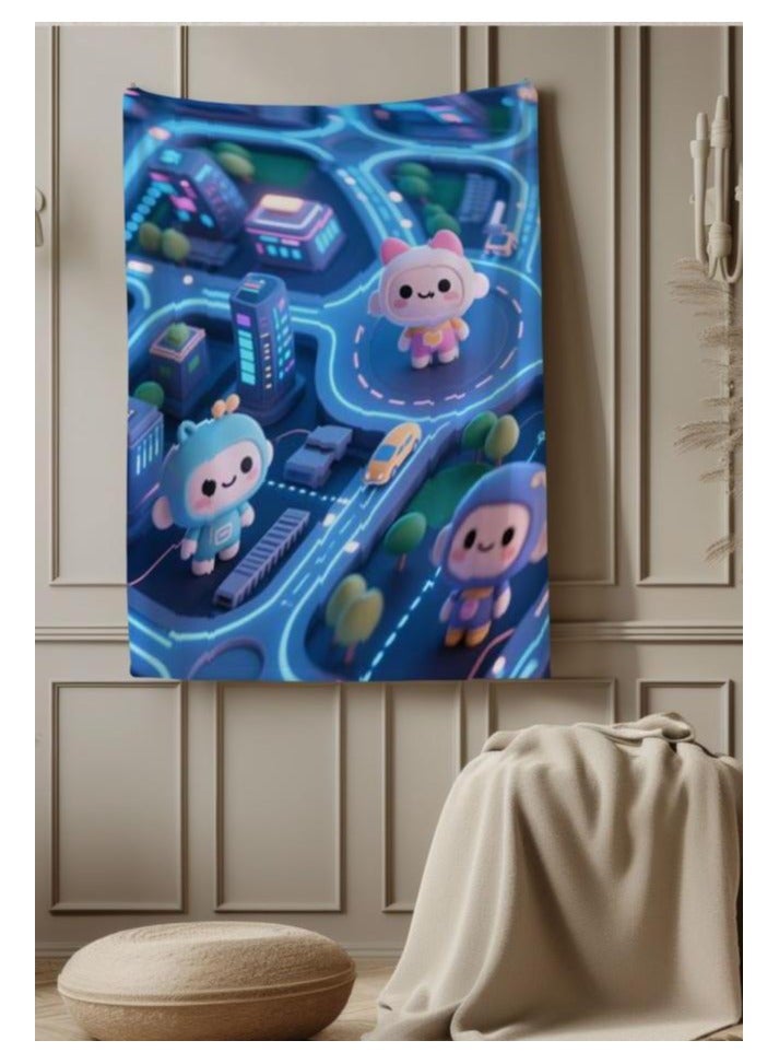 general Flannel thin blanket (warm and comfortable, suitable for sleep, gaming, dust removal and sandproof) 150cm*200cm - 726 - Image 5