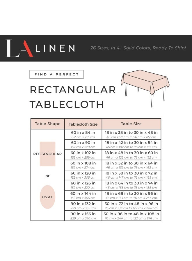 LA Linen Polyester Poplin Washable Rectangular Tablecloth Stain And Wrinkle Resistant Table Cover Fabric Table Cloth For Dinning Kitchen Party Holiday 60 By 102-Inch Emerald Green 60 In X 102 In - Image 5