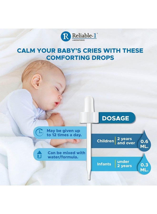 Reliable-1 Laboratories Reliable-1 Laboratories Infants Gas Relief Drops Stomach Relief Gas Drops for Babies, Infants and Toddlers | Simethicone Baby Gas Relief | Safe for Newborns, Dye Free Formula | 1 Fl Oz - Image 4
