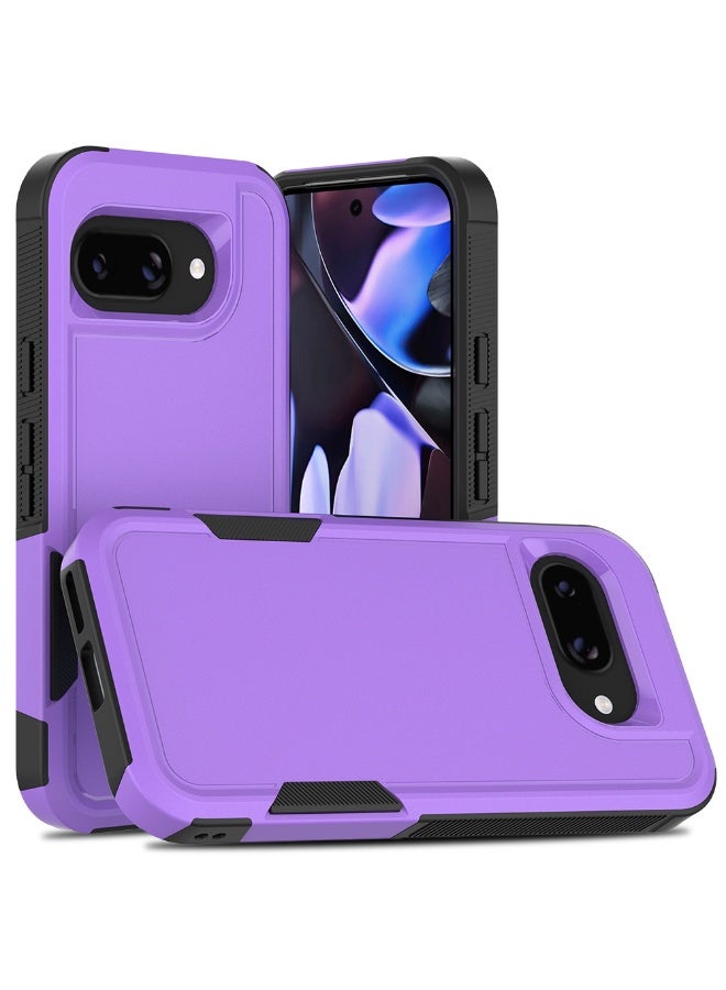 NIBEMINENT Shockproof Protective TPU Case Cover For Google Pixel 9 / 9 Pro, Purple