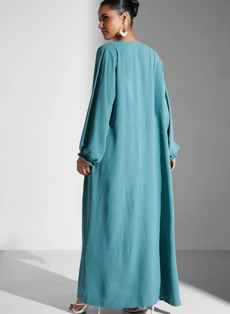Threadz by Ajooni Embroidered Stylish Abaya
