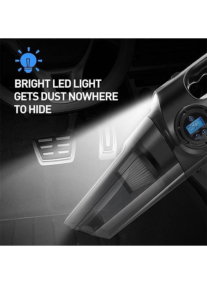 Mi VAZA - Car Vacuum Cleaner - Corded Plug Dustbuster - Handheld Vacuum Cleaner with LED Light and Inflator - 6000Pa - Image 1