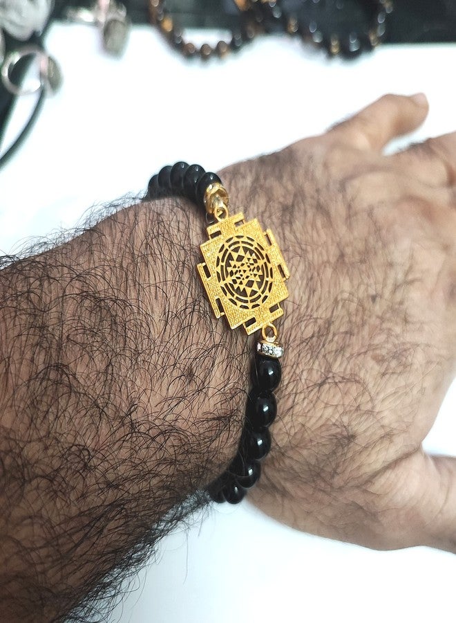 ASTROGHAR Shree Yantra Laxmi yantra Seven Chakras Crystals Adjustable Crystals Bracelet For Men And Women For Reiki Healing And Chakra healing - Image 2