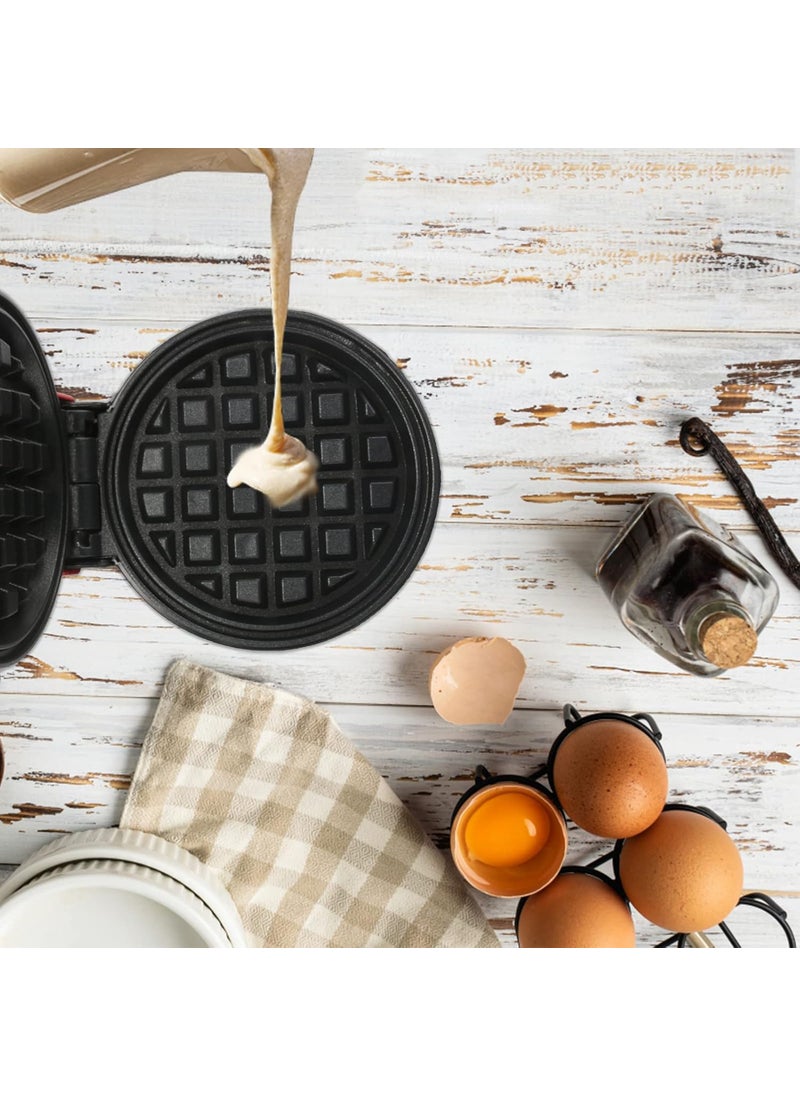 Gohytal Gohytal Mini Waffle Maker 350W Mini Electric Round Waffle Maker Small Waffle Maker with NonStick Coating Waffle Maker for Waffles Retro Waffle Maker for Family Parties Childrens Birthdays  - Image 5