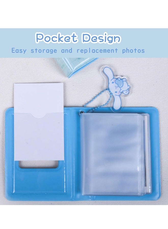 Bukela 3 Inch Mini Photo Album, Heart Hollow Card Binder Photo Album Photo Card Holder with Pendant 40 Pockets . - Image 5