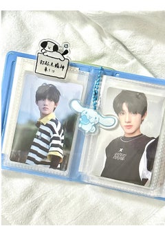 Bukela 3 Inch Mini Photo Album, Heart Hollow Card Binder Photo Album Photo Card Holder with Pendant 40 Pockets .  - Image 2