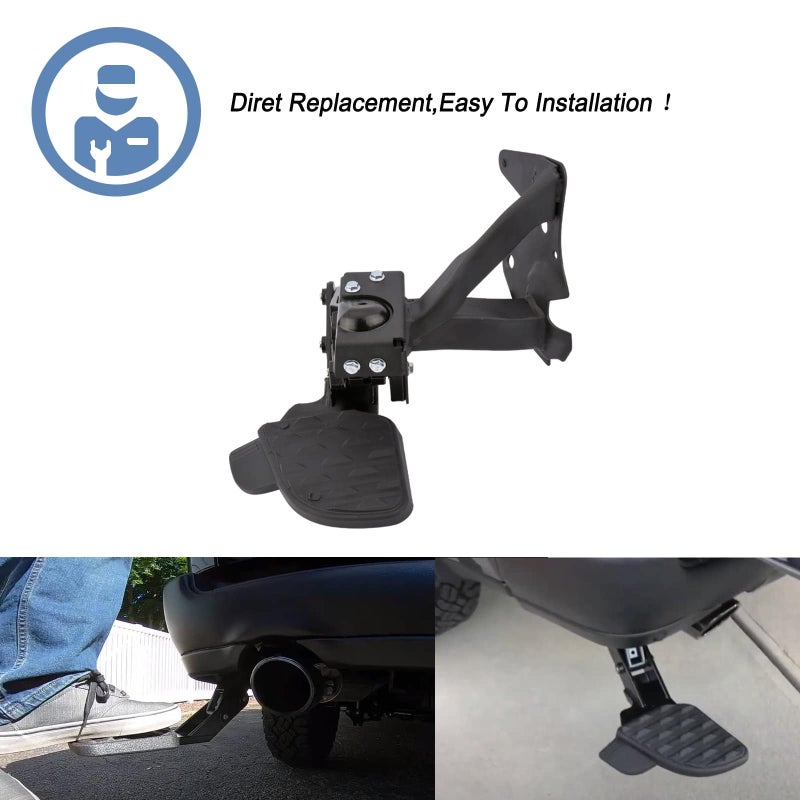 ONER Rear Bed Step,Retractable Bumper Tailgate Step Compatible with Dodge RAM 1500 DT 2019 2020 2021 2022 2023 2024,Replaces # 82215289AH 82215289AG - Image 3