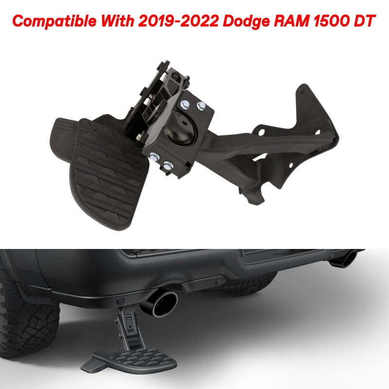 ONER Rear Bed Step,Retractable Bumper Tailgate Step Compatible with Dodge RAM 1500 DT 2019 2020 2021 2022 2023 2024,Replaces # 82215289AH 82215289AG - Image 2