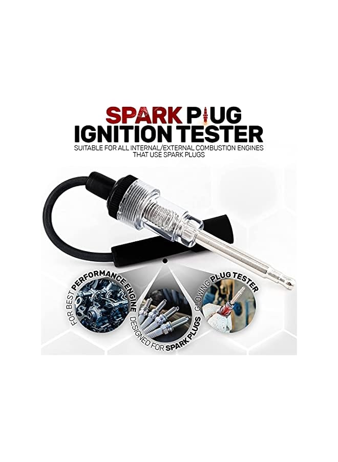 PROMASS promass Spark Plug Tester, 2Pcs Plug Ignition Diagnose Engine Tester 6-12V Detector Tool Compatible with Automotive Car Lawn Mower Truck  - Image 5