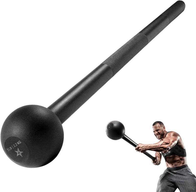 Yes4All Steel Mace Bell for Strength Training, Support Full Body, Muscles, Shoulder, Grips & Forearms Workouts, Stretching 5, 7, 10, 15, 20, 25, 30 LB For Woman & Man - Image 1
