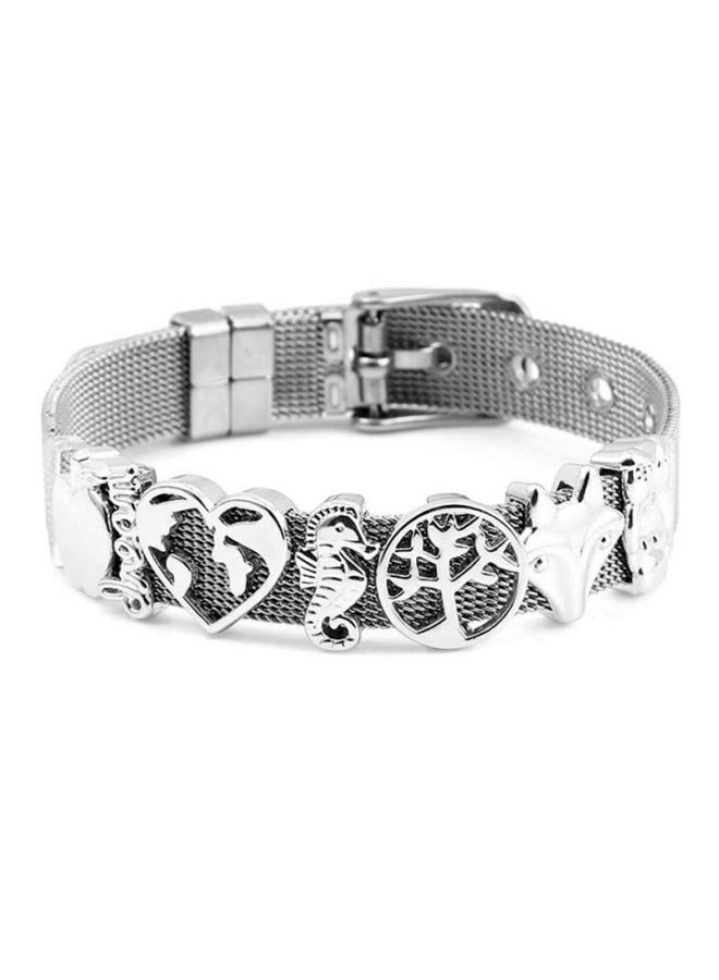 Boys And Girls Cartoon Cute Stainless Steel Mori Personality Christmas Bracelet Ladies Titanium Steel Strap Bracelet