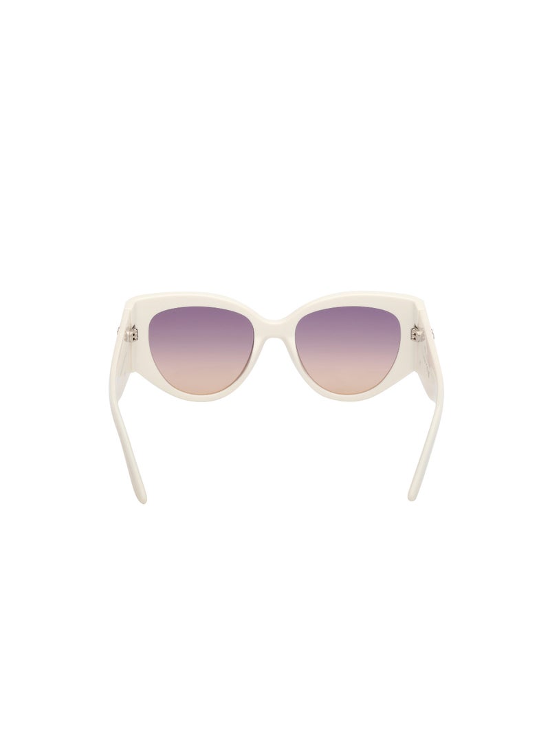 GUESS FULL RIM FEMALE CAT EYE WHITE INJECTED SUNGLASSES - Image 4