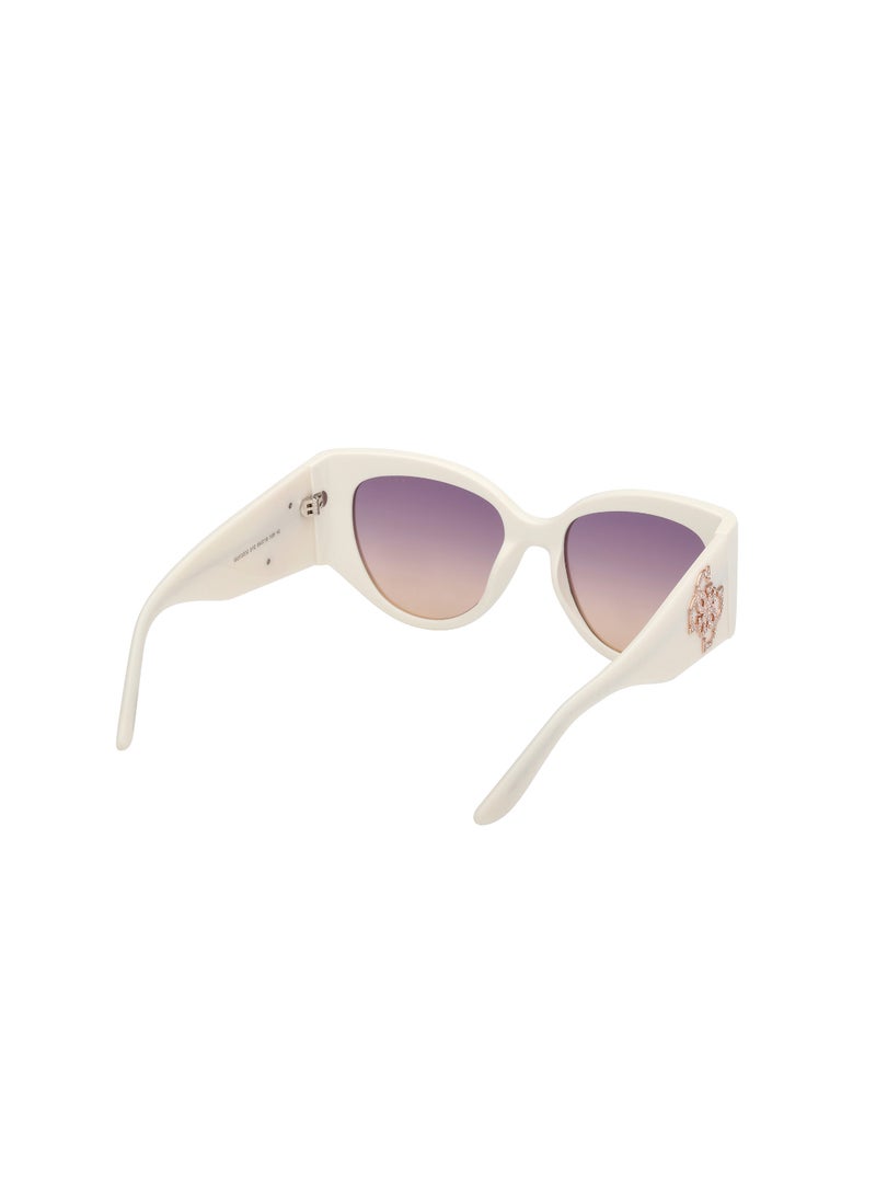 GUESS FULL RIM FEMALE CAT EYE WHITE INJECTED SUNGLASSES - Image 5