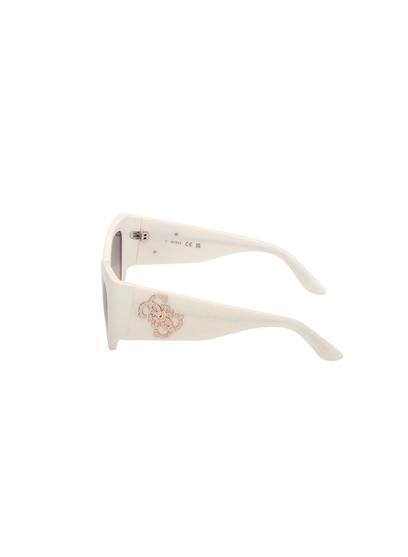 GUESS FULL RIM FEMALE CAT EYE WHITE INJECTED SUNGLASSES - Image 2