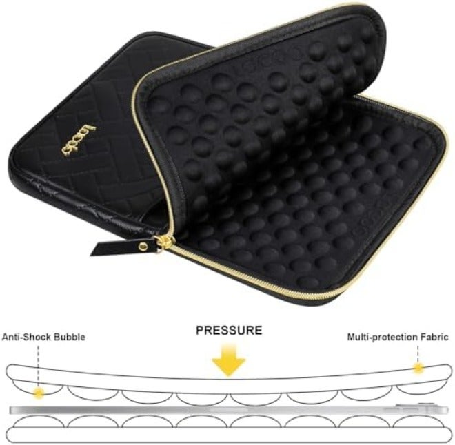 Lacdo Tablet Sleeve Case for 11 inch iPad A16 / 11 inch iPad Air M4 M3 M2 / 11" iPad Pro M5 M4 / 10.9" iPad /10.2" iPad /10.9" ipad Air / 11 Inch Samsung Galaxy Tab A9+ Bag, Fit Magic Keyboard, Black - Image 4