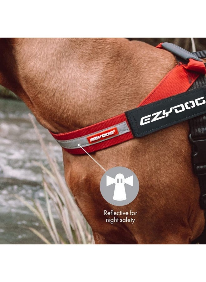 إيزي دوج حزام كلاب EzyDog Express - حزام كلاب قابل للتعديل للكلاب الكبيرة والمتوسطة والصغيرة بتصميم مريح مبطن ومضاد للاحتكاك، ومقبض للإمساك، وإبزيم جانبي سهل (مقاس XS، أرجواني) - Image 5