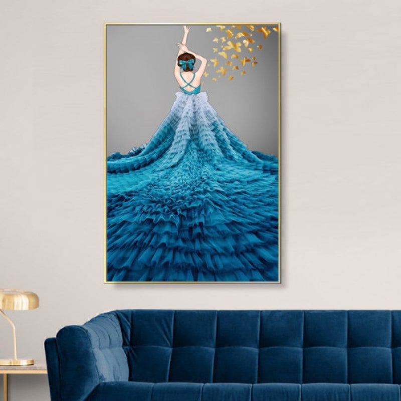 ماركتنا لوحة قماشية بتصميم مودرن مع برواز مجوف مقاس (60×90) قطعة واحدة - Image 1