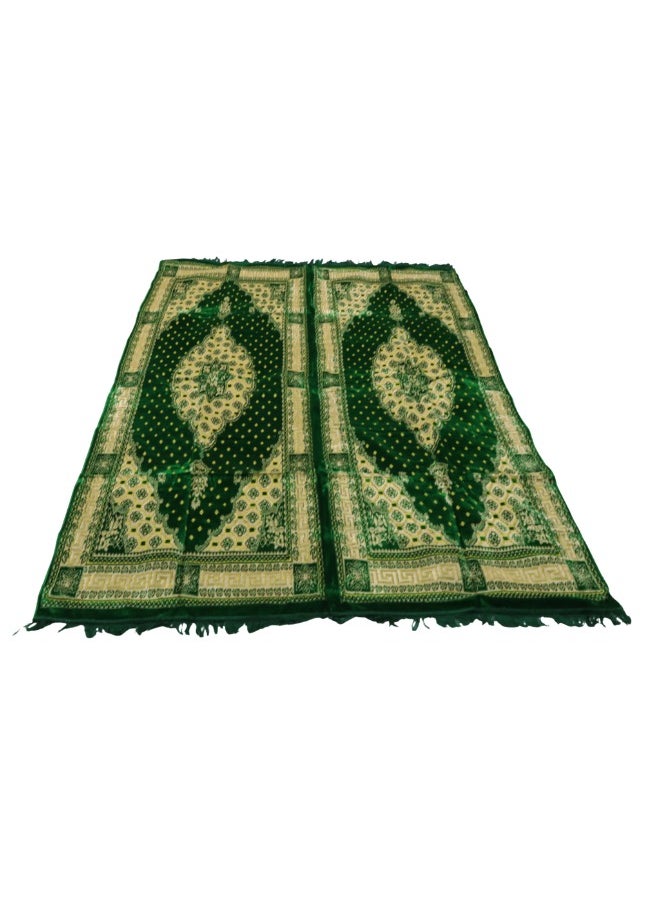 سمارت هوم سجاد وبساط مخمل ممتاز مبطن وناعم الملمس بنقشات جميلة ثري دي مصنوع من مواد عالية الجودة ، فرشة جلوس ارضية للرحلات والتخييم ، والتنزه، والبر، بساط فخم مقاس ٢٥٠ X ١٦٠ سم  - Image 1