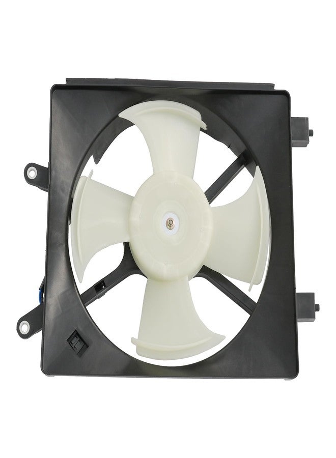 JDMSPEED AC A/C Condenser Radiator Cooling Fan Assembly Replacement for Honda Civic 2001-2005 HO3113114 620-220 610380 Driver Left Side - Image 1