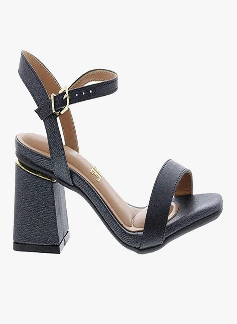 فيزانو صنادل بكعب متوسط للنساء - صنادل بكعب مفتوح من الخلف للبنات مع رباط للكاحل