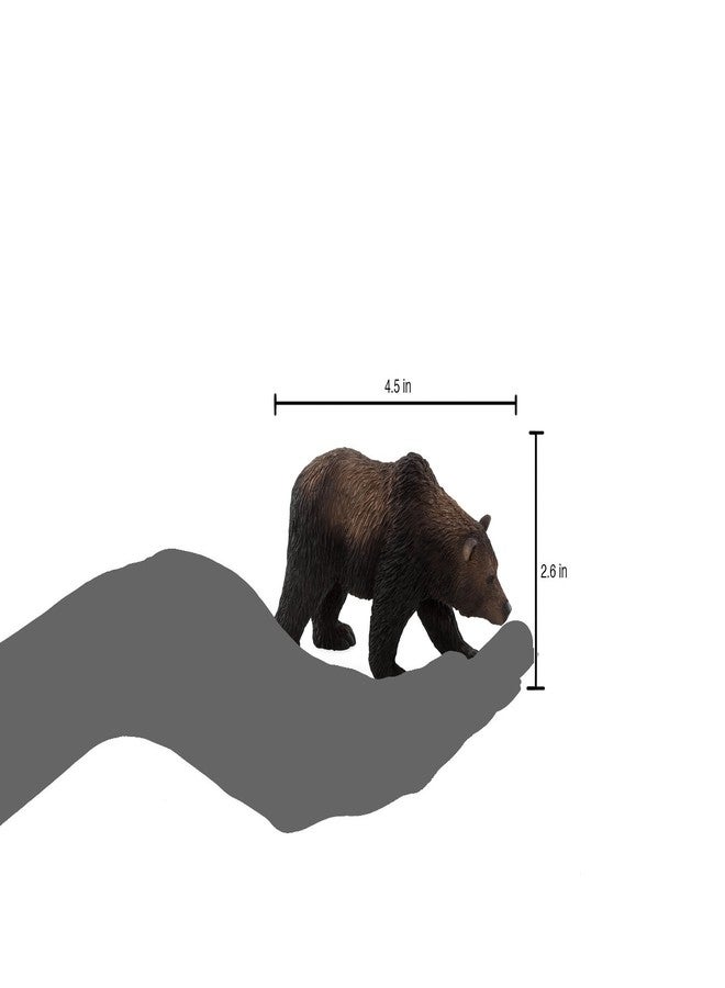 MOJO Grizzly Bear Realistic International Wildlife Toy Replica Hand Painted Figurine - Image 3
