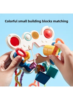 xozgdovg Baby Baby Fun Luso Baby Toy Early Education Sensory Baby Can Bite Enlightenment Soft Glue Small Crab Lala Le-Color:Crab Lalale 【english Color Box】  - Image 3