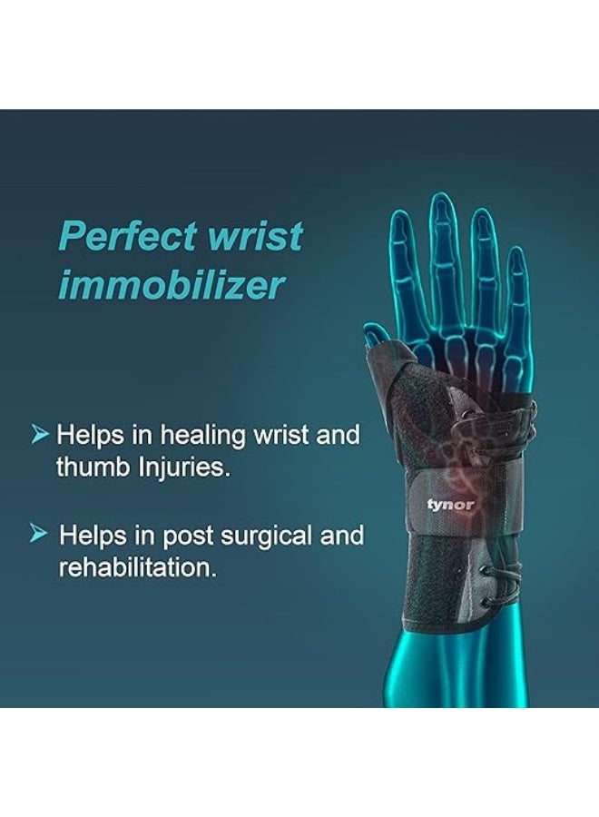 تاينور دعامة المعصم والإبهام من تينور (Tynor) – مشد طبي احترافي مع دعامة داخلية صلبة – جبيرة عالية الثبات لحالات النفق الرسغي، الالتواءات والتهاب الأوتار - Image 5