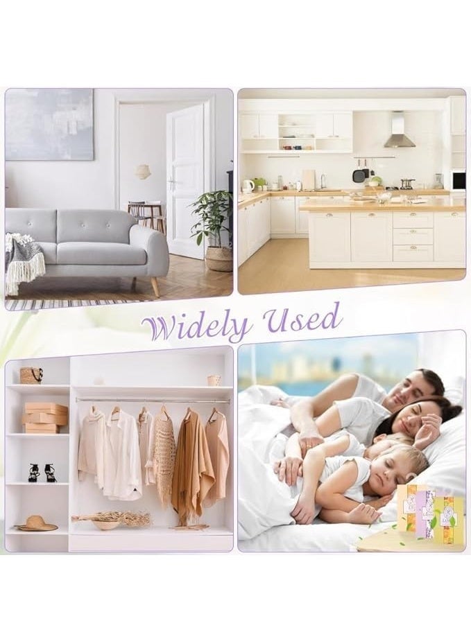 معطر جو بعلاقة، معطرات خزانة صغيرة، معطر جو يدوم طويلا للأدراج والخزائن والحمامات والسيارات والغرف، سهل التعليق (فانيليا) - Image 4