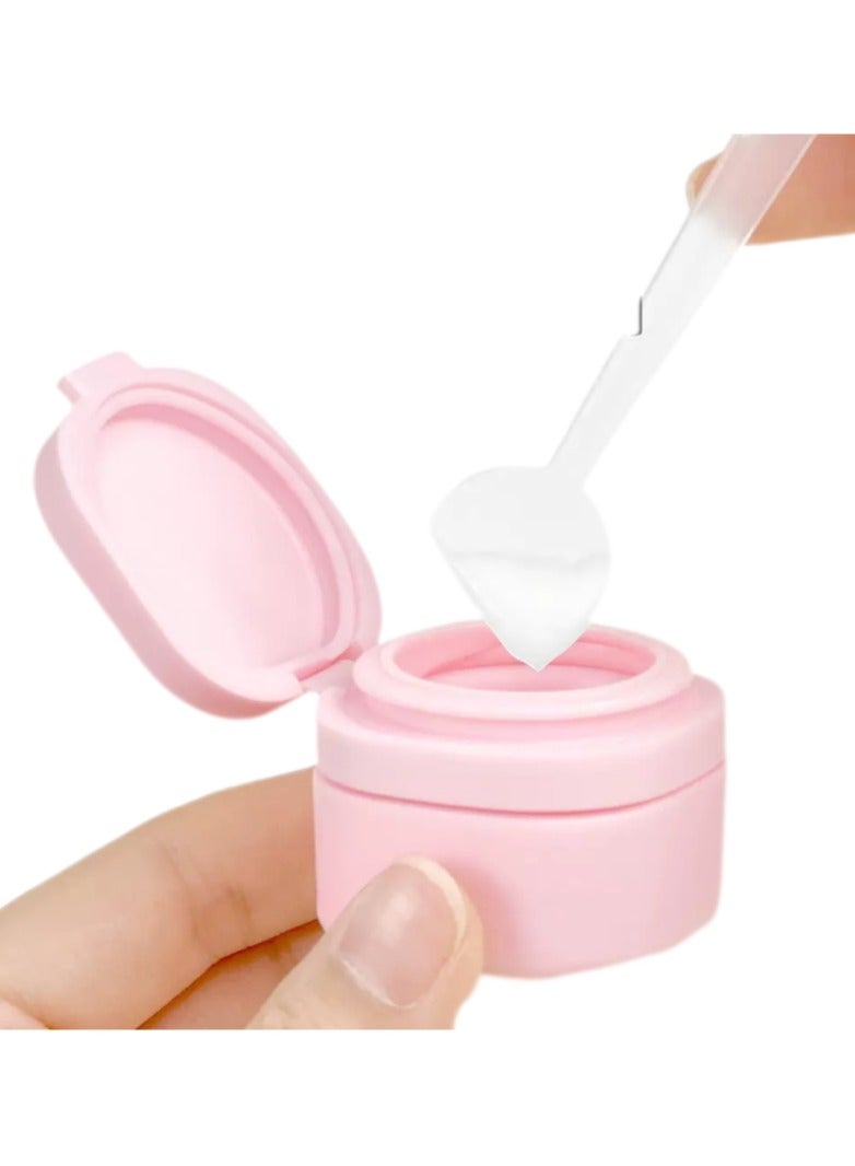 Pink Silicone Hose Travel Containers , Large Capacity Portable Travel Bottle Set , Travel Size Dispenser Refillable Container for Travel Organizers , For Travel Cosmetics Toiletries Dispensing Containers - Image 4
