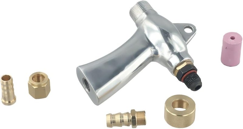 Aluminum Alloy Sandblaster Tool Kit with 5 Ceramic Nozzles for Rust Removal and Stripping - Image 2