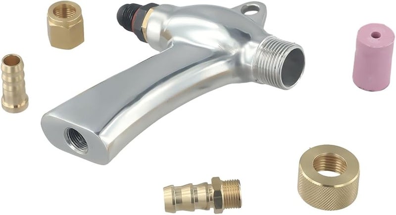 Aluminum Alloy Sandblaster Tool Kit with 5 Ceramic Nozzles for Rust Removal and Stripping - Image 4